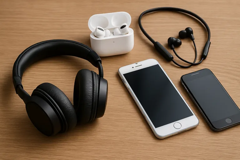 Soorten draadloze koptelefoons voor Iphone 8