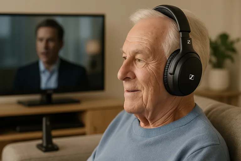 Waarom een Sennheiser draadloze koptelefoon voor TV ideaal is voor senioren